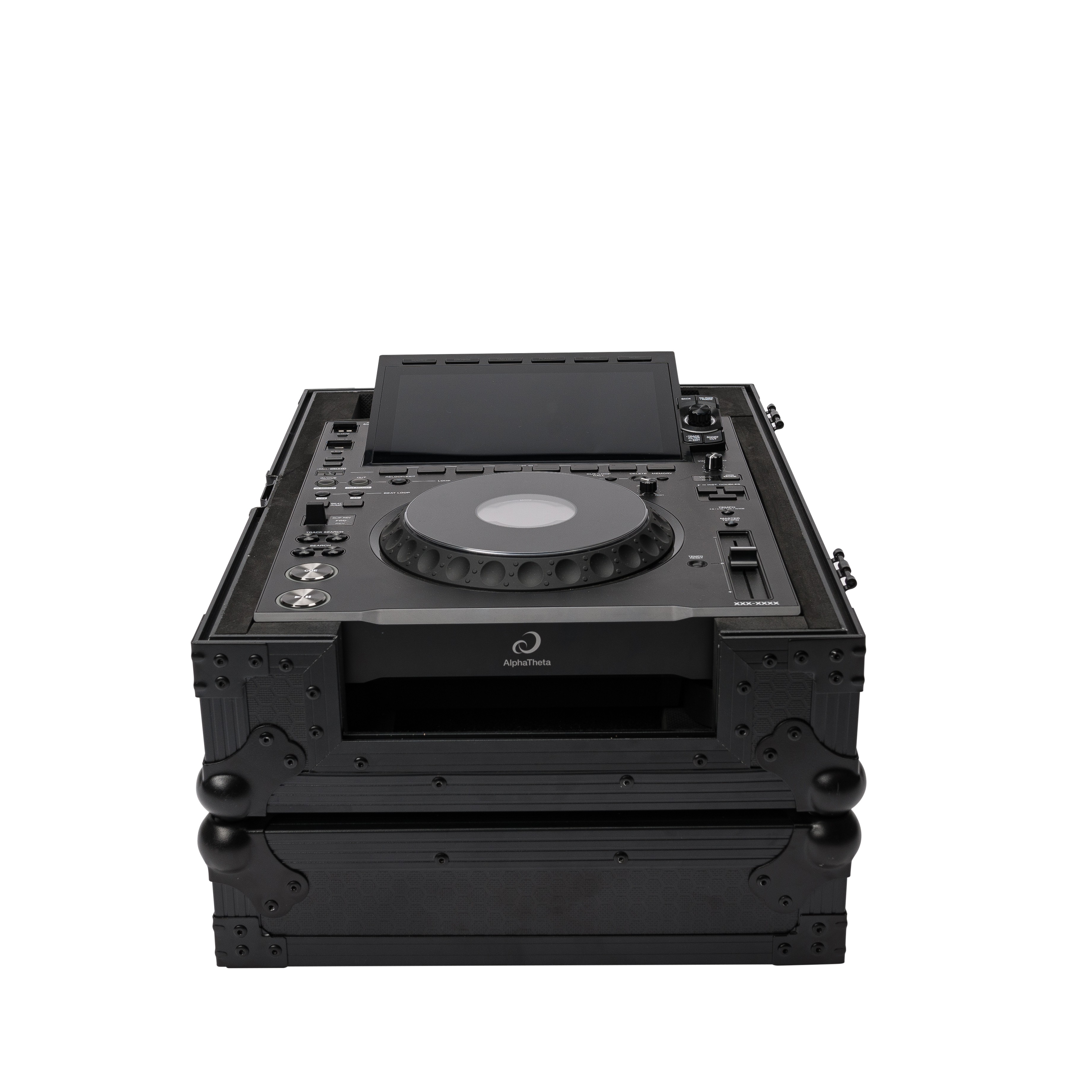 DJ-CD-Player, DJ-Multiplayer, Touchscreen, Jogwheel, Schwarzes Flightcase